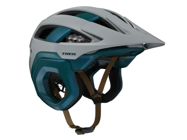Prilba na horskú cyklistiku Trek Blaze WaveCel, Štrková/tmavá vodová modrá